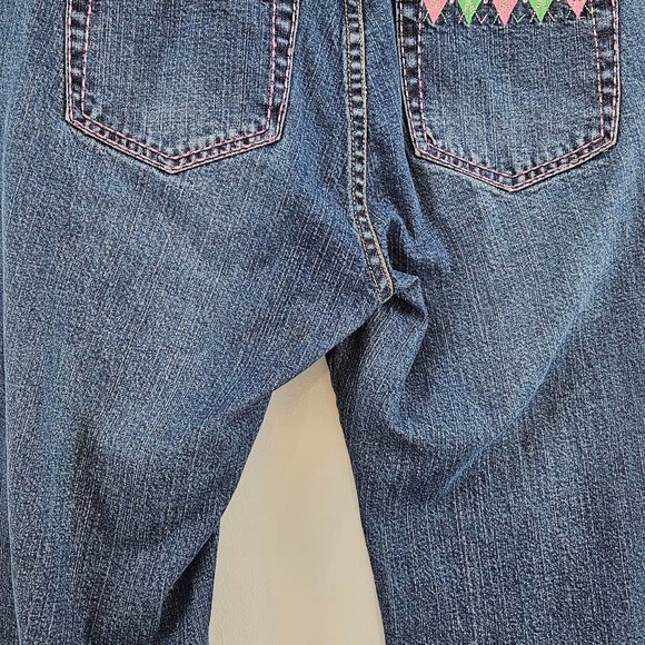 Lilly Pulitzer Women's Cut Off Jeans Pants Cropped Embroidered Size 8 - Picture 7 of 15